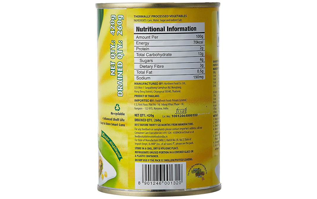 Del Monte Corn Whole Kernel    Tin  420 grams